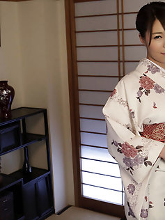 Thai in crimson stockings and Satin hooter-sling