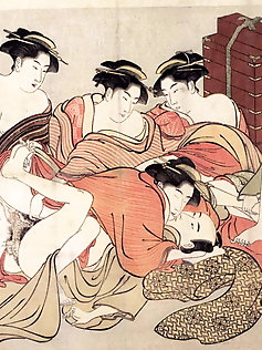Shunga group lovemaking